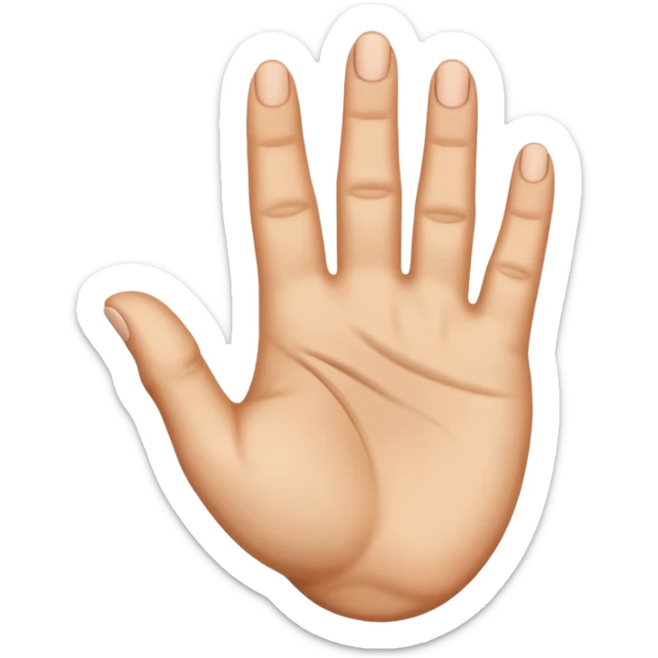 haz una mano que sea así 👇🏽 pero al revés pero que sea así cómo este emoji 👇🏽 sticker