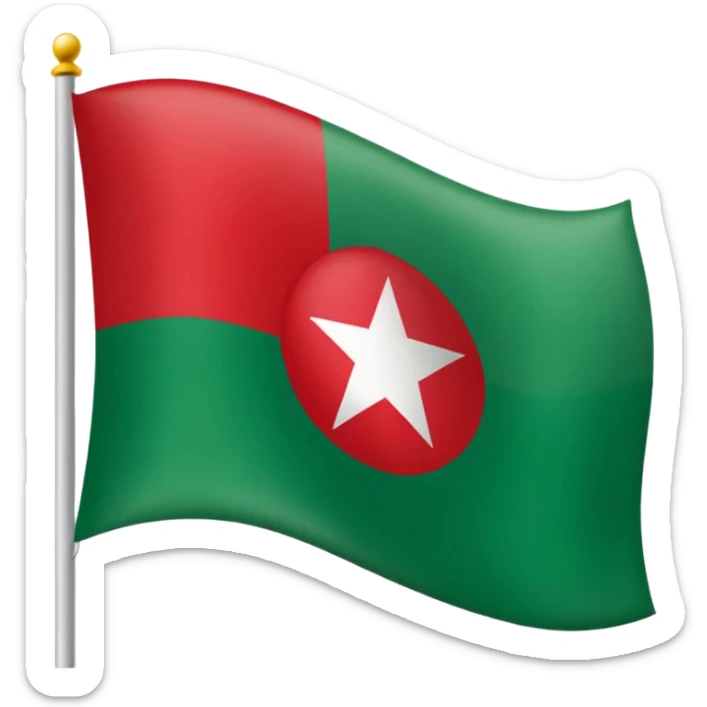 Un emoji de la bandera de la comunidad autónoma de Andalucia del este estilo 🇪🇸 sticker