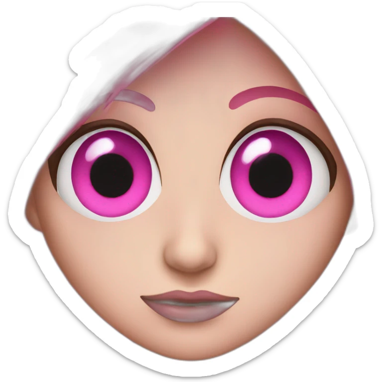 Pink eyes sticker