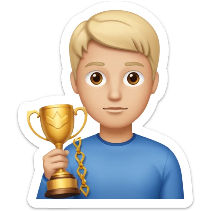 Create an emoji that reflects people that asks a lot of questions and get rewarded as most active participant in a training sticker