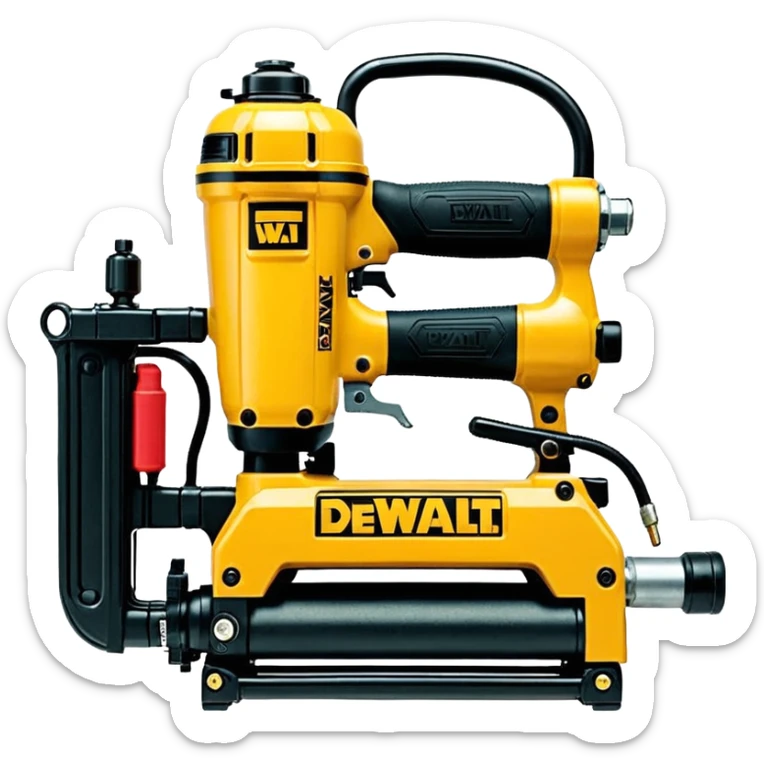 DEWALT 6 Gal. 18-Gauge Brad Nailer and Heavy-Duty Pancake Electric Air Compressor Combo Kit emoji style  sticker