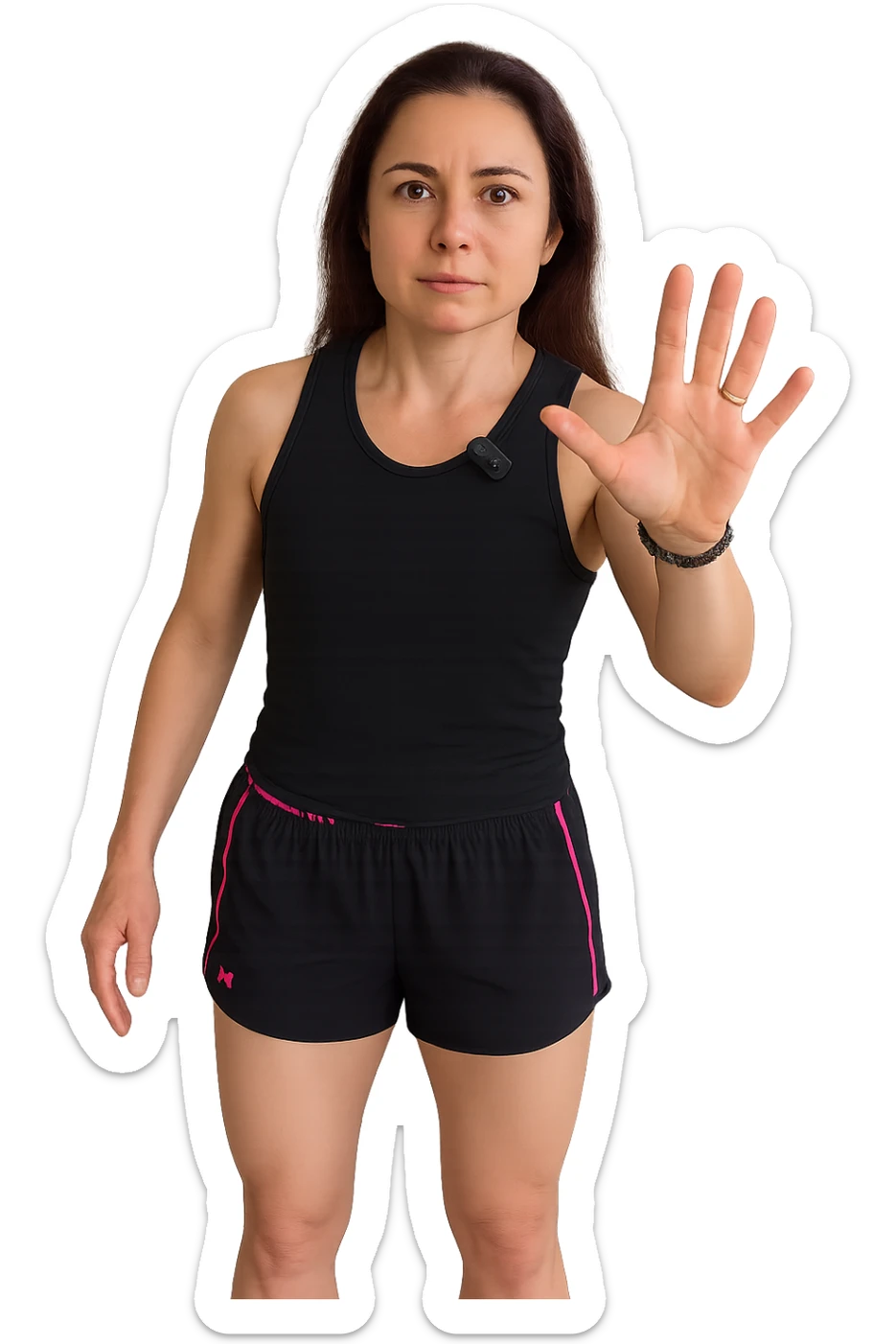 Donna senza cellulite grazie alla sua infiammazione sistemica bassa sticker