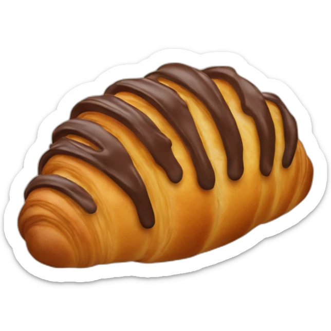 Chocolate croissant  sticker