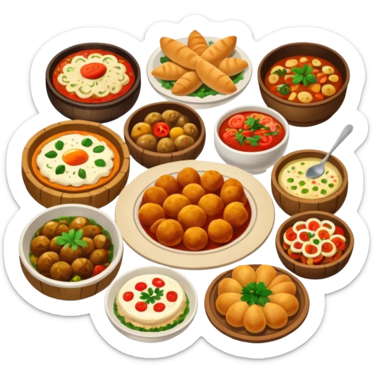 Nourriture d'Europe de l'Est (Slovaque, Hongrois, république tchèque et Pologne) sticker