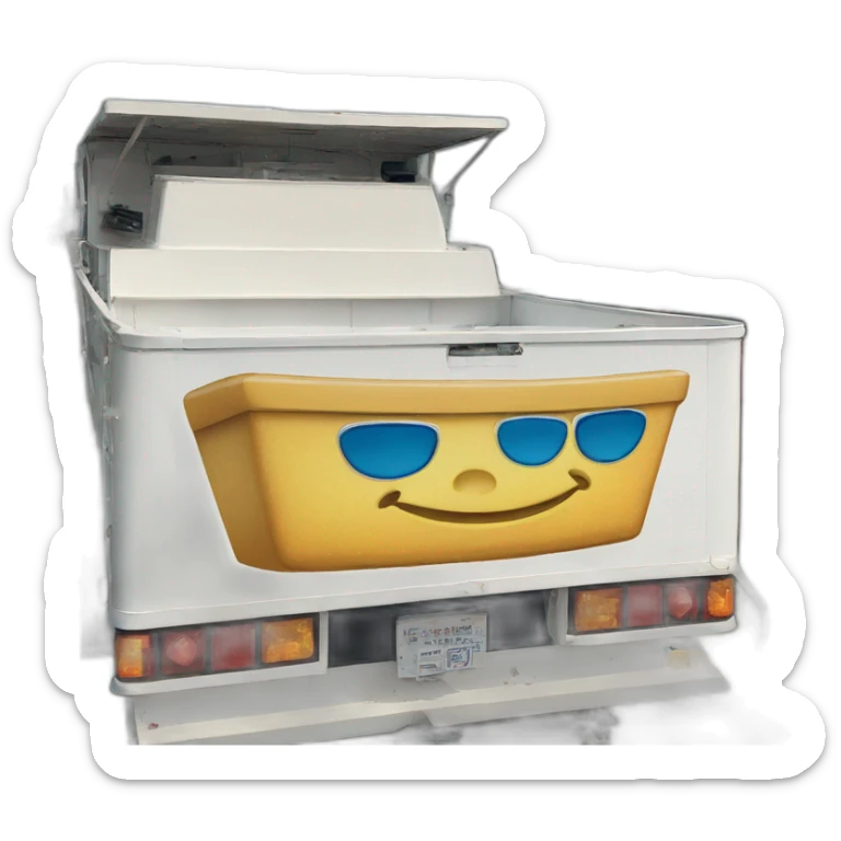 the love boat television show on the back of a truck sticker