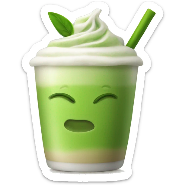 Matcha latte  sticker