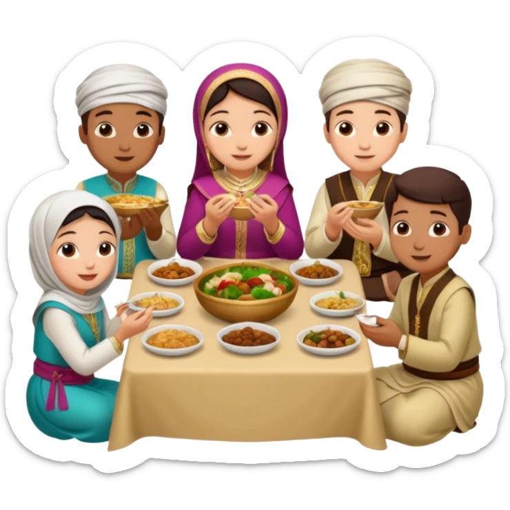 Job job job sahur and tung tung tung sahur sticker