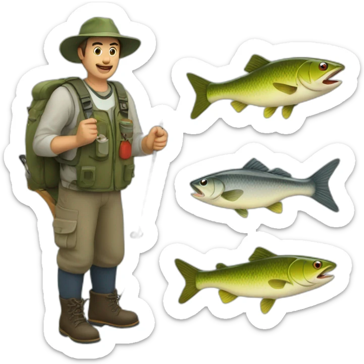 fishing sticker