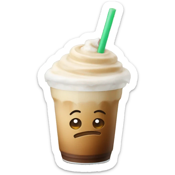 iced latte sticker