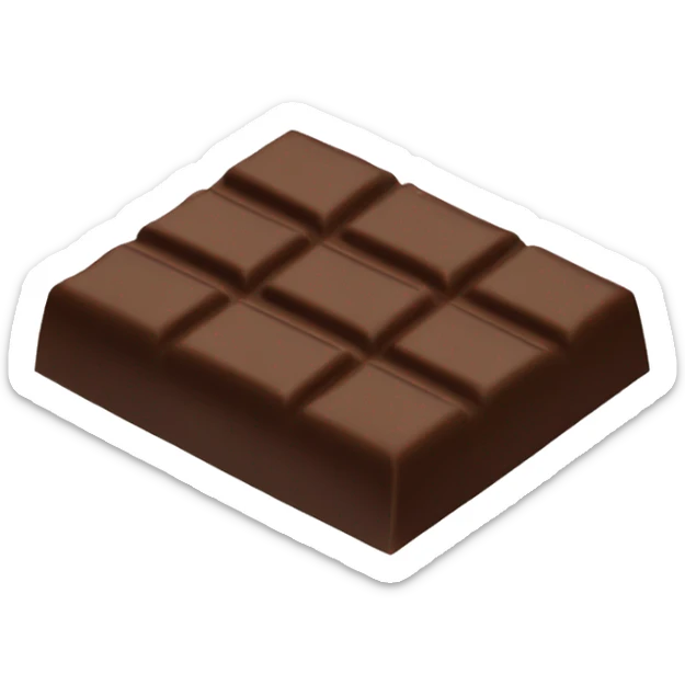 Chocolate bar sticker
