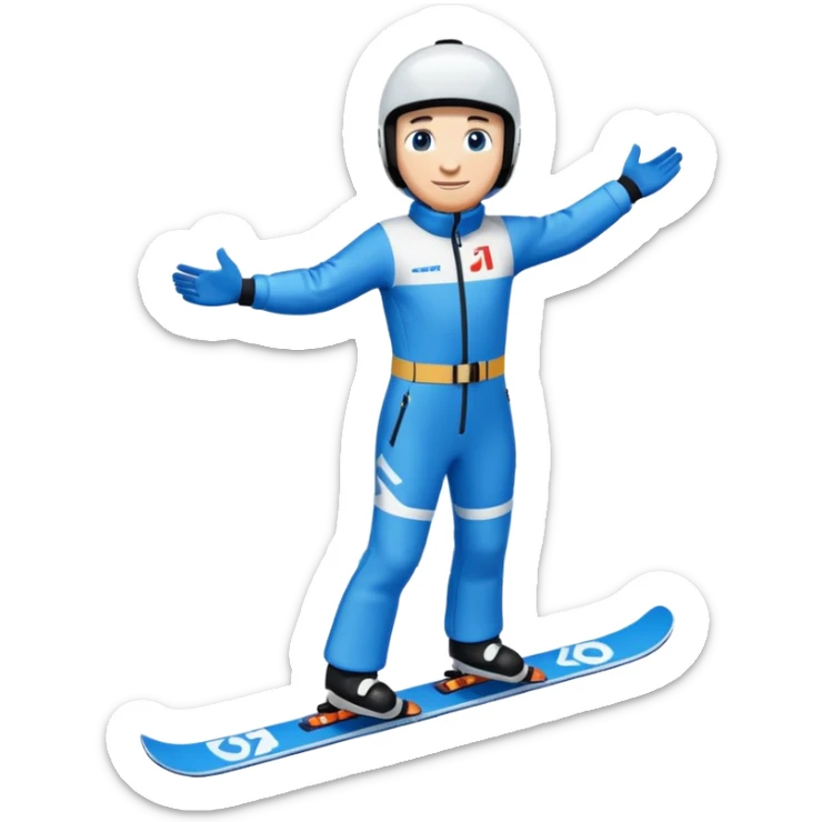 chce motikona skoczka narciarskiego jak w dsj2.pl z gry deluxe ski jump 2  sticker