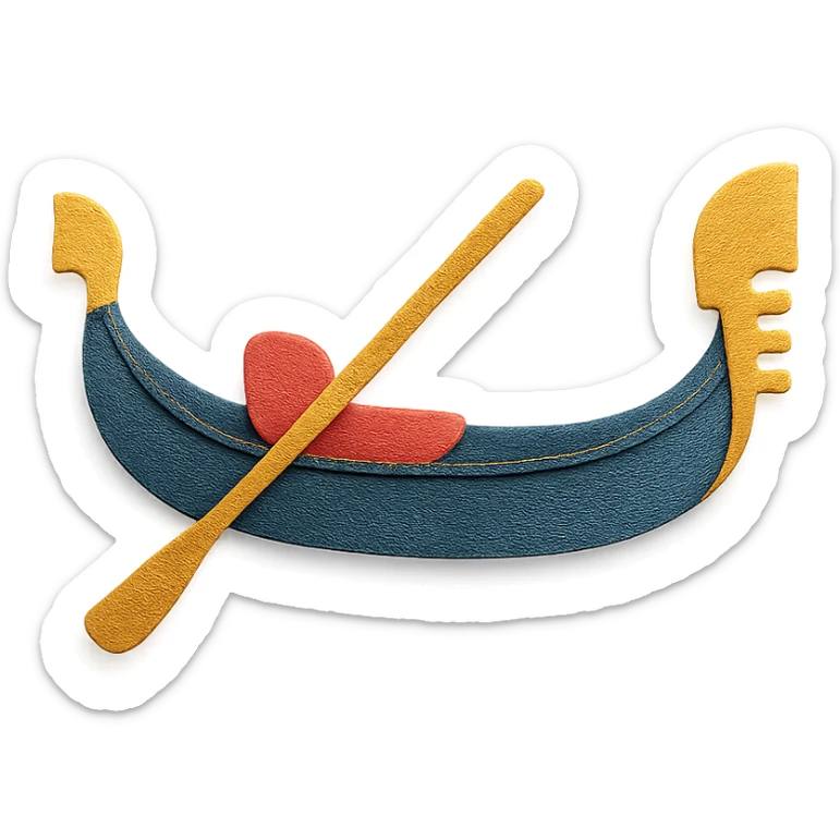 Venice gondola sticker