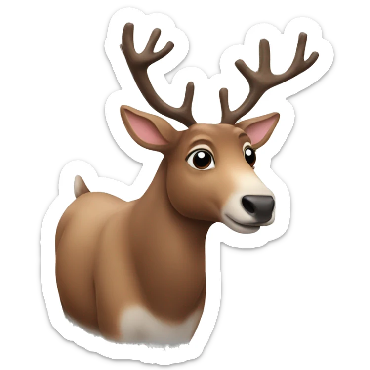 Reindeer sticker