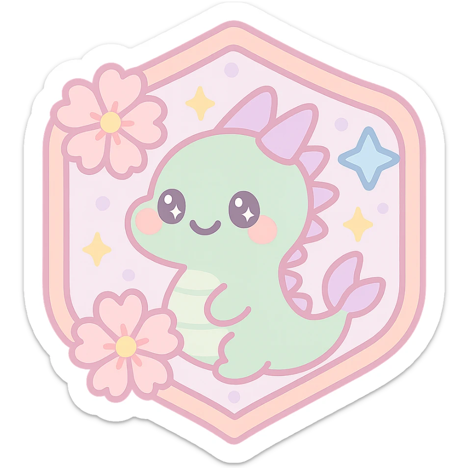 Enhance the badge with more vibrant, bold, and saturated colors in an anime style. Keep the traditional Japanese dragon inside the badge, the Japanese crest shape, gold border, sakura flowers, ninja star, and sparkly effects. Add anime-style highlights and shading to emphasize depth and vibrancy. Maintain a transparent background. Sized for Twitch or Discord use. sticker