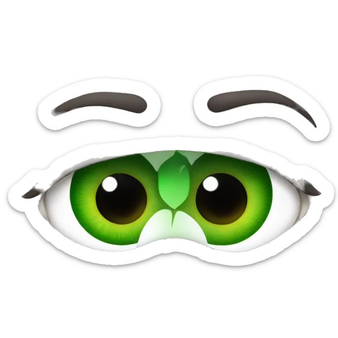 Green eyes  sticker