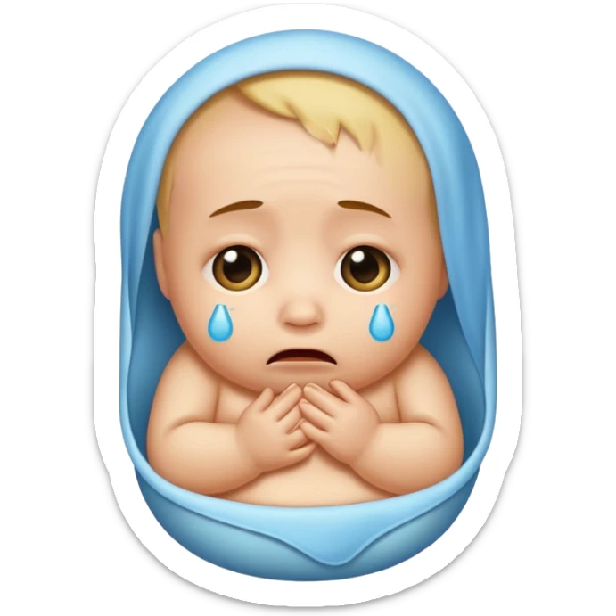 Please make an iPhone version of the baby emoticon that hurts because of the fever sticker