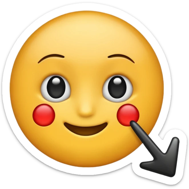 fait moi un emojis avec un fond bleu et un check mark noir au milieux sticker