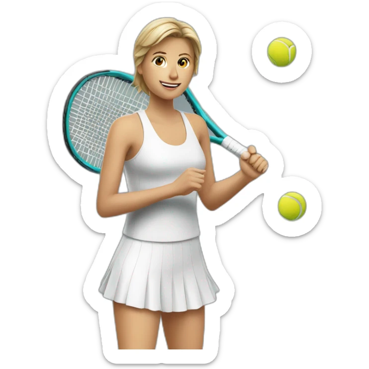Tennis sticker