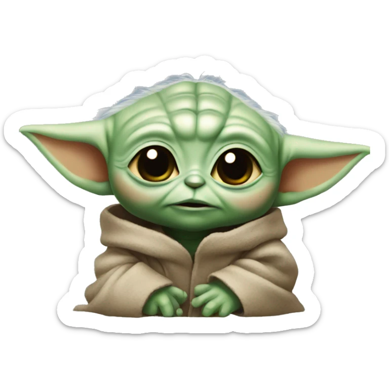 Baby yoda sticker