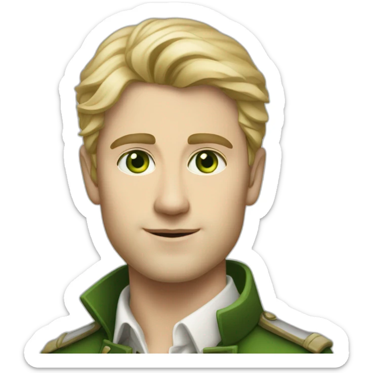 Full-length-fit-young-british-male-historian-with-blonde-hair-and-green-eyes sticker