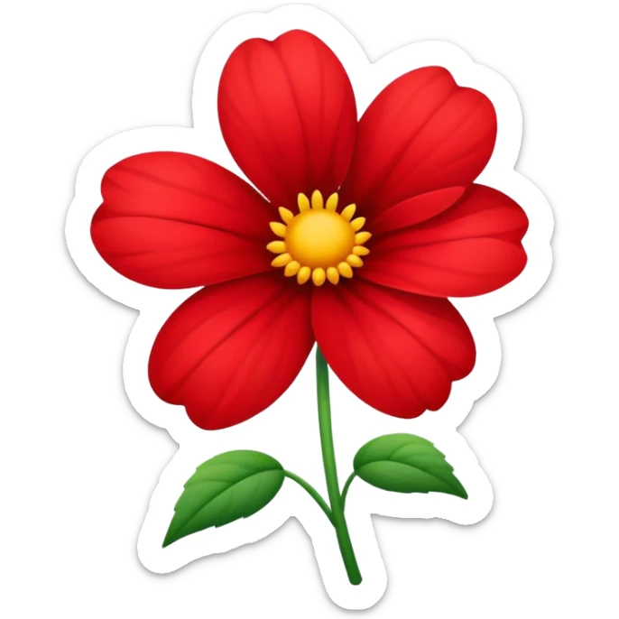 Flower sticker