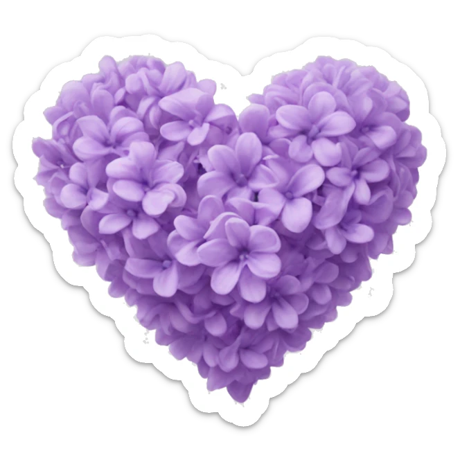 Lilac Heart sticker