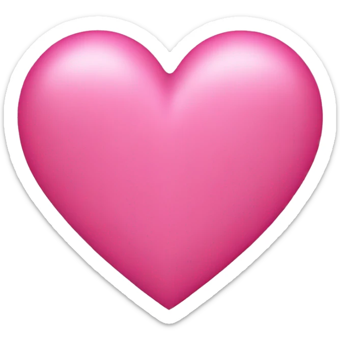 Pink heart sticker