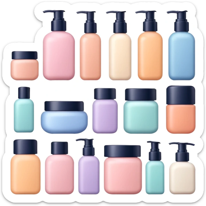 puedes crear un sticker de products de skin care que se vena aesthetic sticker