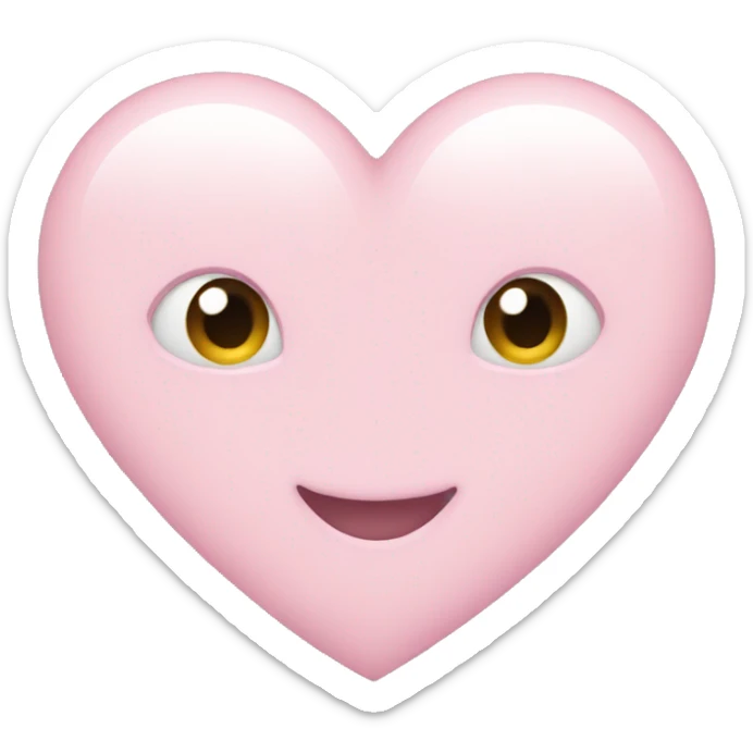 Light pink heart  sticker