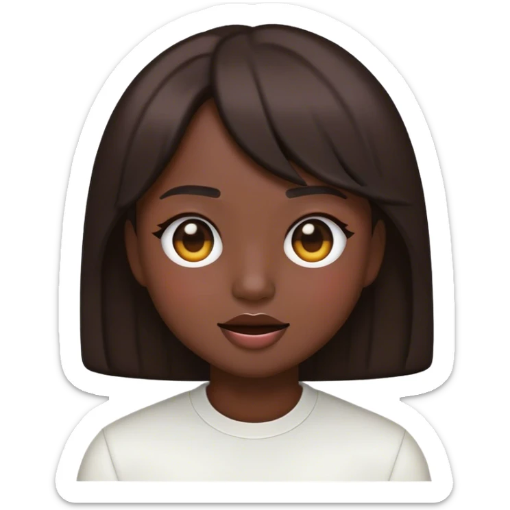 Cinematic Realistic K-pop Pop Culture Emoji, depicted with a modern, stylish portrayal capturing the essence of the K-pop phenomenon rendered with sleek textures and dynamic, vivid lighting. sticker