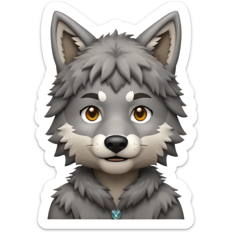 Minecraft wolf emoji for discord with a hand petting the dog on the top of its head sticker