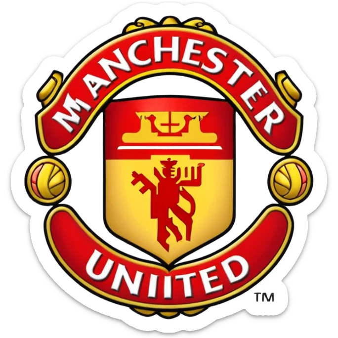 Create the emoji of Manchester united logo as emoji format for TikTok username sticker