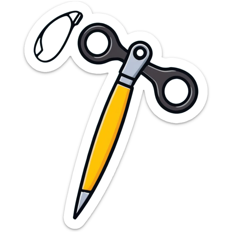 Scissors sticker