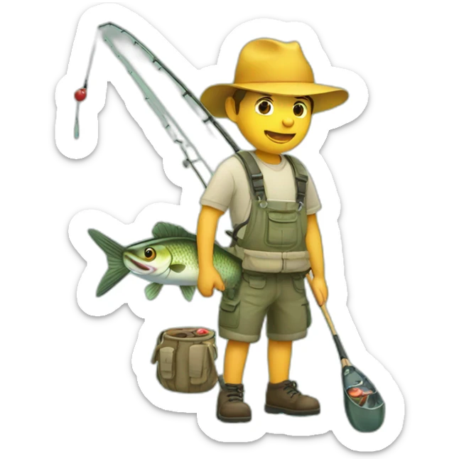 fishing sticker