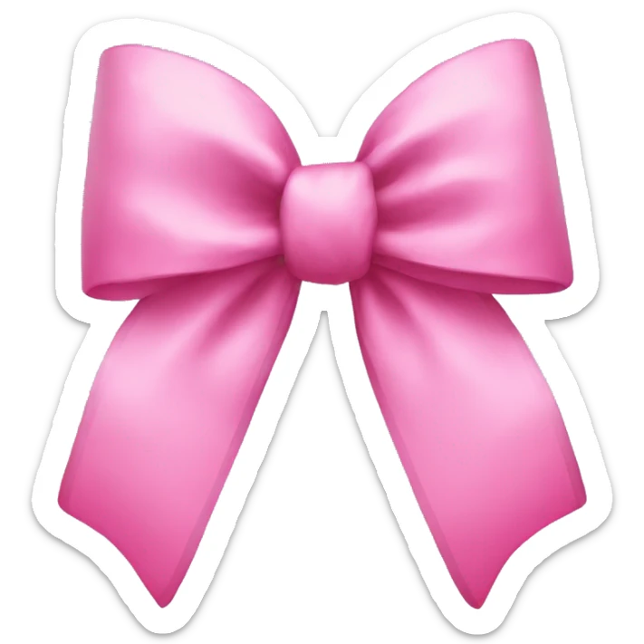 Pink bow sticker