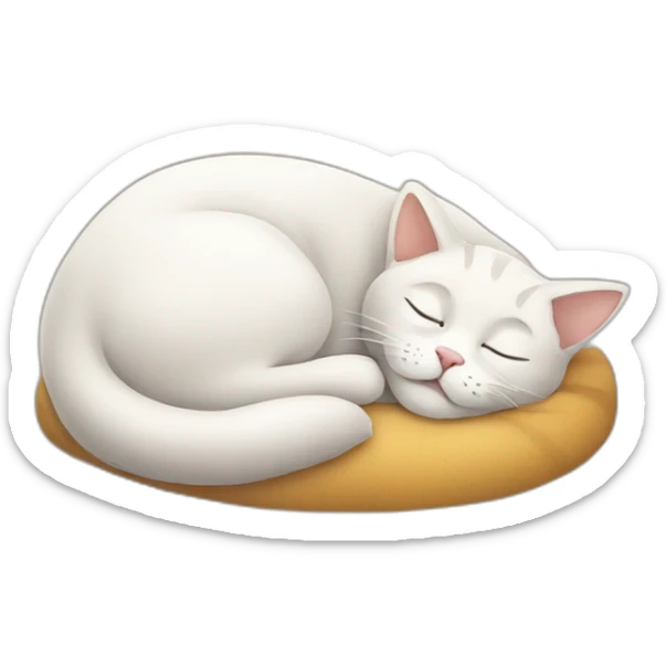 Cat sleep sticker