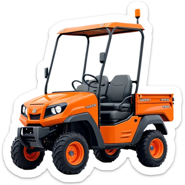 Farm Utility Vehicle (UTV) - Kubota RTV-XG850 (Model Year: 2021) (Iconic colour: Orange) sticker