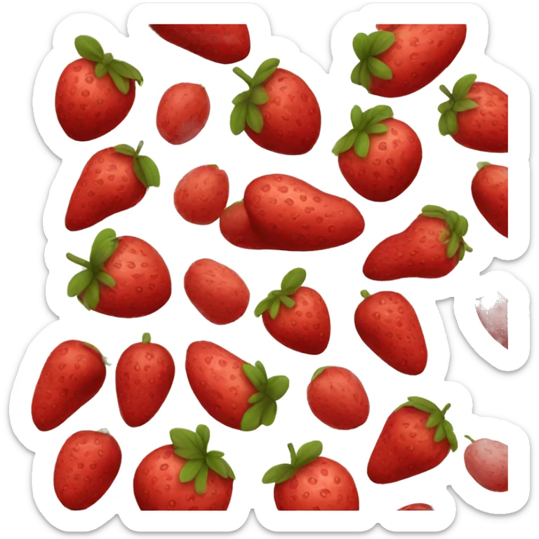 red fruits  sticker
