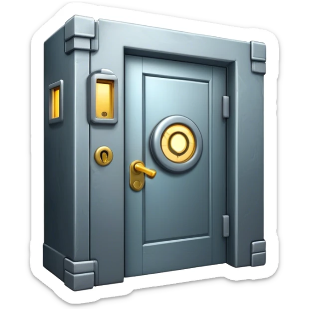 An icon representing an urban escape room adventure, with a locked door, mysterious clues, and a flashlight. Around the design, hidden symbols and a map guide the way through an indoor or city-based quest. A dynamic, immersive look, evoking thrill and the challenge sticker