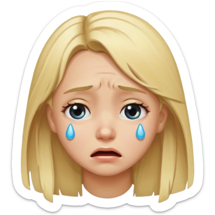 Cry girl
 sticker