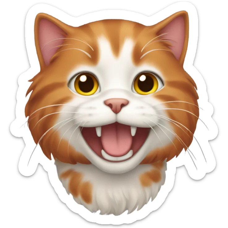 The red-haired cat sticker