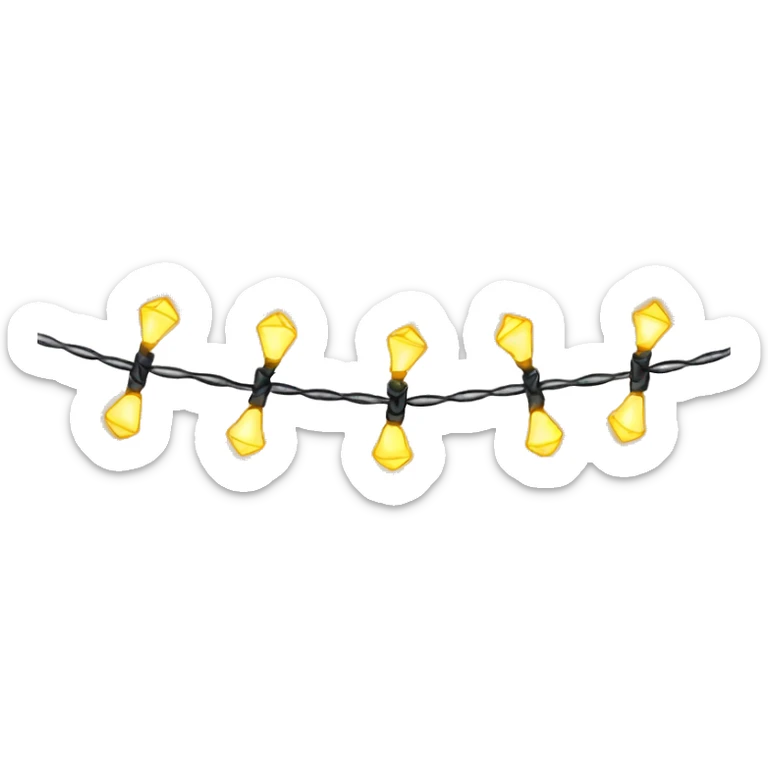 string of lights sticker