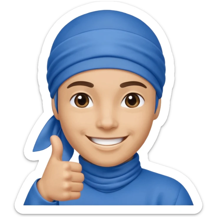 Persona de color con el pulgar arriba y que tengo un taper boricua y más maliante sticker