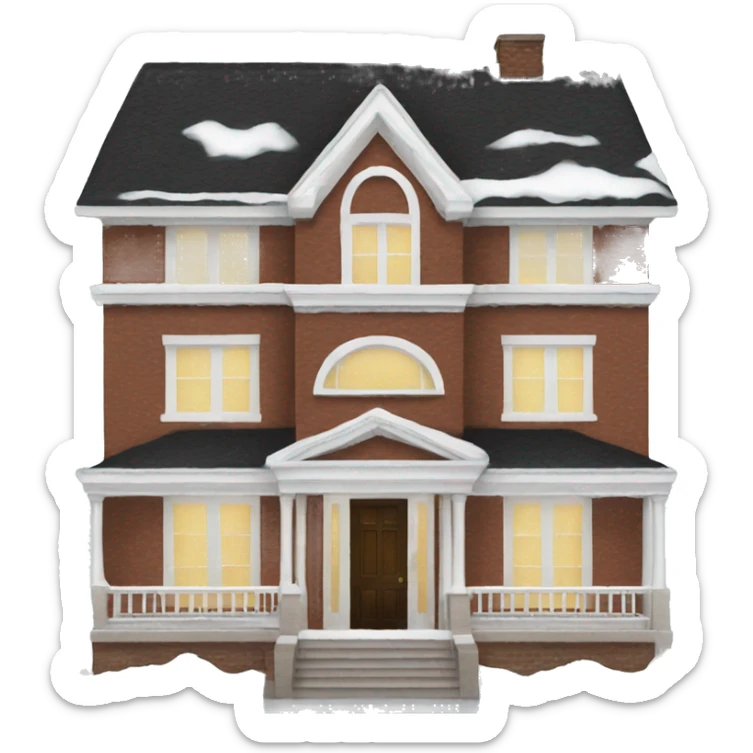 home alone house sticker