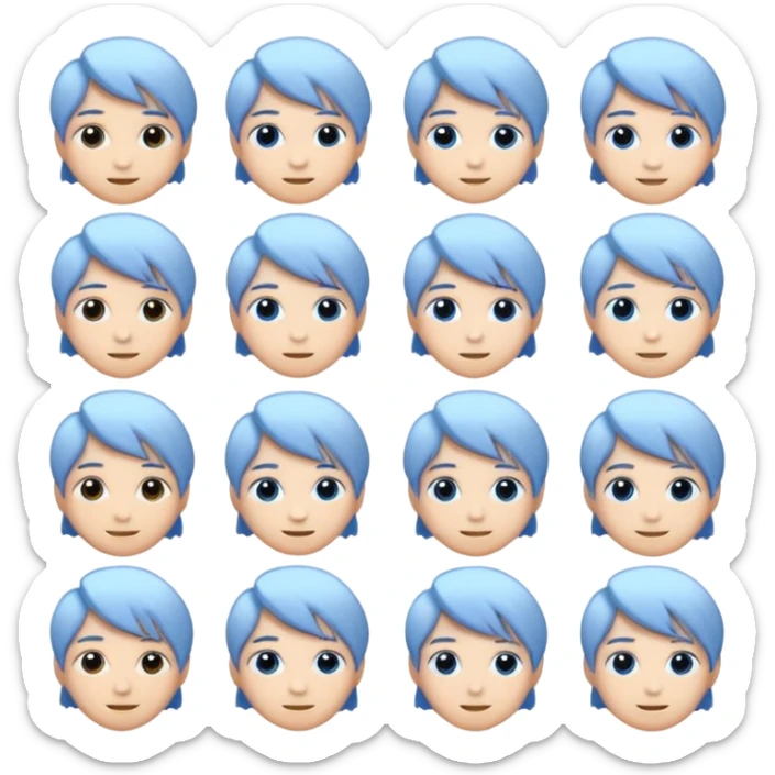 An emoji that represents the K-pop group Seventeen and also symbolizes my personal icon ❄️, along with a Seventeen-related 💙and 🪩🎤💎 I want it to be more attractive  sticker