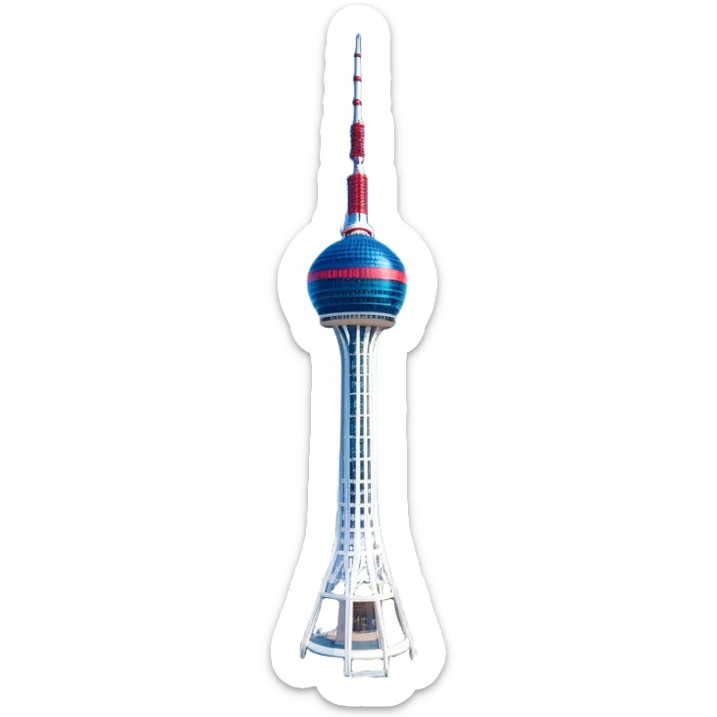 ​Cinematic Realistic N Seoul Tower, depicted in brilliant daylight as a slender, single-column tower rising from a modern cityscape, crowned by a sleek cylindrical observation deck offering panoramic views over Seoul, with crisp glass and steel surfaces reflecting clear blue skies and subtle architectural details that capture its futuristic elegance, sticker