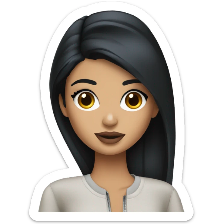 Brunette kylie jenner and bangladesh girl  sticker