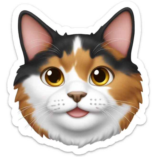 calico cat sticker