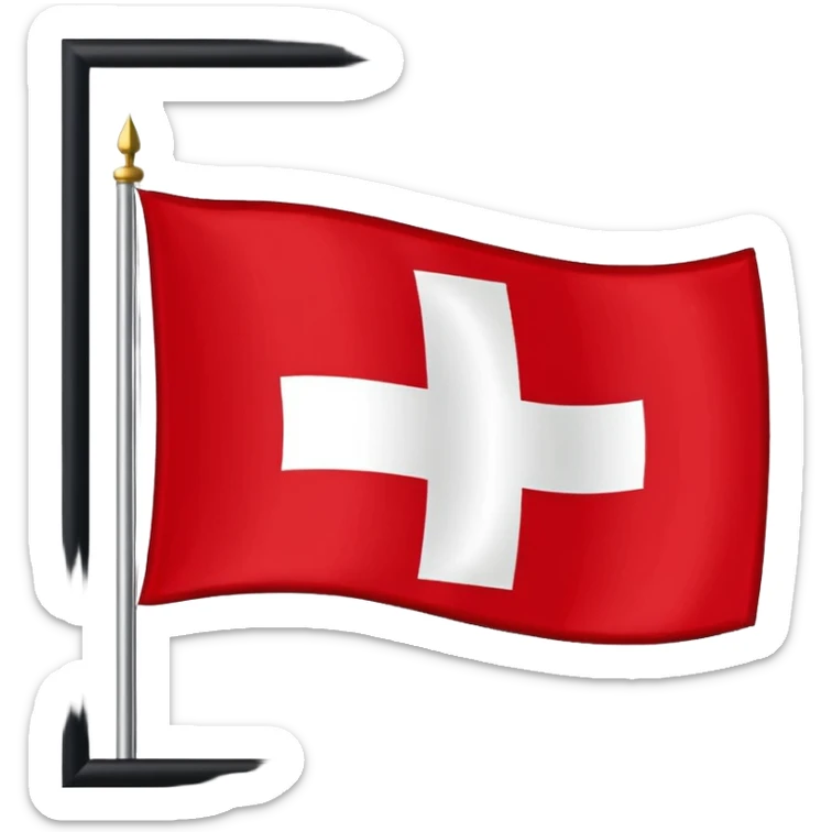 Canton st Gallen Switzerland the flag of saint gallen sticker