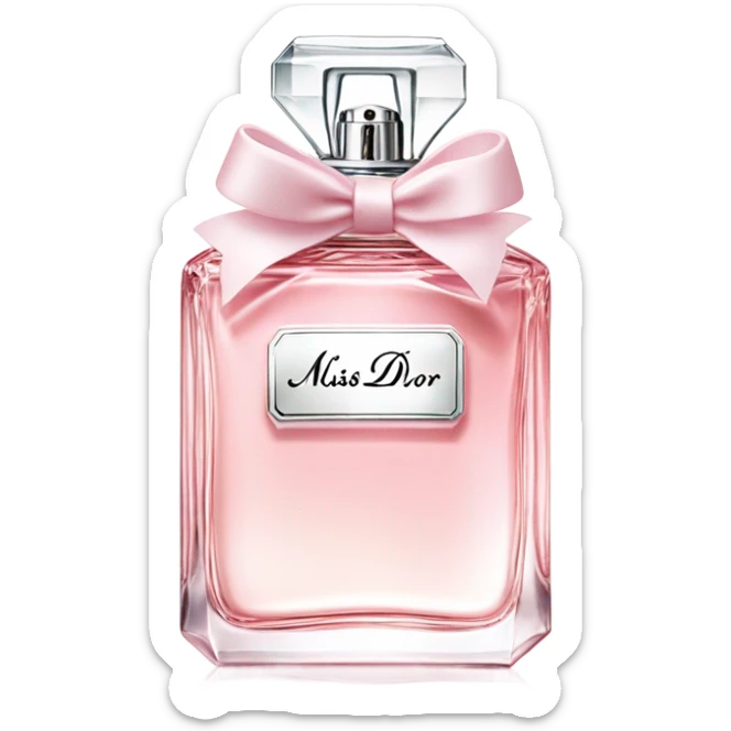 Miss dior perfume sticker